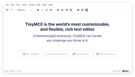 tinymce/tinymce|tinymce website.